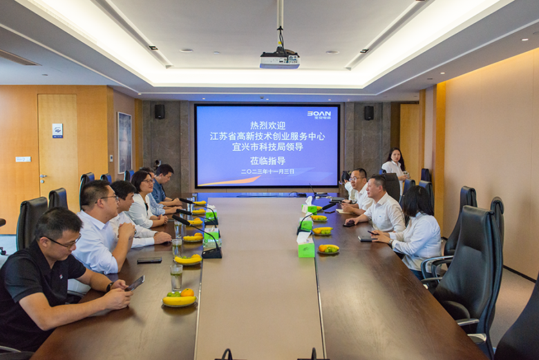 江蘇省高新技術創(chuàng)業(yè)服務中心黨委書記李太生蒞臨寶安電纜指導工作